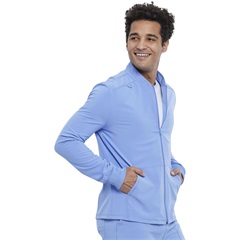 CKA387, Zip Front Scrub Jacket